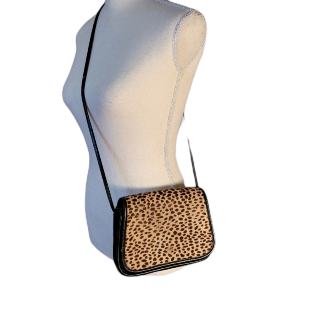 ZIPPI LEATHER  BABY CHEETAH HANDBAG